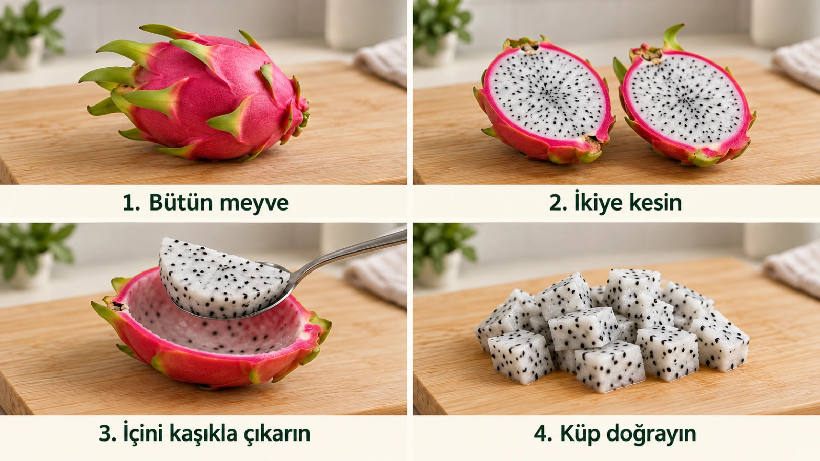 Ejder Meyvesi Nasıl Yenir? Nasıl Kesilir, Kabuğu Yenir mi?
